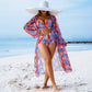 👗Women's 3-Piece Sexy Floral Print Swimsuit
