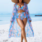 👗Women's 3-Piece Sexy Floral Print Swimsuit