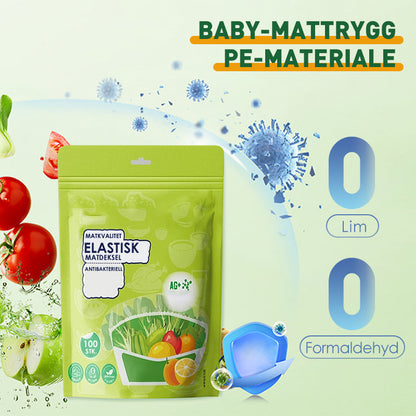 100 pz. Qualità alimentare Copripiatti elastico – Antibatteric