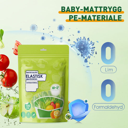 100 pz. Qualità alimentare Copripiatti elastico – Antibatteric