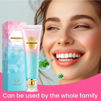 💖 Dentifricio alla niacinamide per denti bianchi e radiosi🦷Denti bianchi e perlati🦷 La nuova arma segreta per il vostro sorriso!