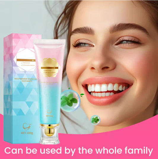 💖 Dentifricio alla niacinamide per denti bianchi e radiosi🦷Denti bianchi e perlati🦷 La nuova arma segreta per il vostro sorriso!
