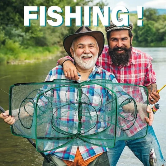 Rete da pesca rinforzata pieghevole automaticament