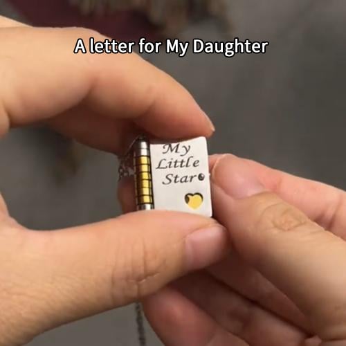 👑✨Collana con libro My Little Star per bambina, regalo di compleanno e di laurea, gioielli d'amore