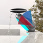 Rubinetto lavabo estraibile girevole a 360° con 4 modalità di flusso dell'acqua e luce LE