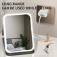 Specchio cosmetico pieghevole portatile a LED