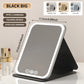 Specchio cosmetico pieghevole portatile a LED