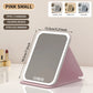 Specchio cosmetico pieghevole portatile a LED