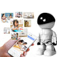 Videocamera di sorveglianza robotica wireless WiFi a 360° HD a infrarossi