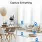 Videocamera di sorveglianza robotica wireless WiFi a 360° HD a infrarossi