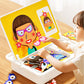 Scatola magnetica puzzle per bambini con gioco e lavagna da disegn