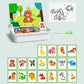 Scatola magnetica puzzle per bambini con gioco e lavagna da disegn