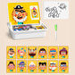 Scatola magnetica puzzle per bambini con gioco e lavagna da disegn