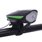 2 in 1 Clacson e Luce per Bici Ricaricabile