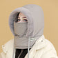 Cappello Termico Spesso Foderato in Peluche con Maschera per il Viso per Uomini e Donne