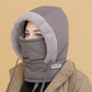 Cappello Termico Spesso Foderato in Peluche con Maschera per il Viso per Uomini e Donne