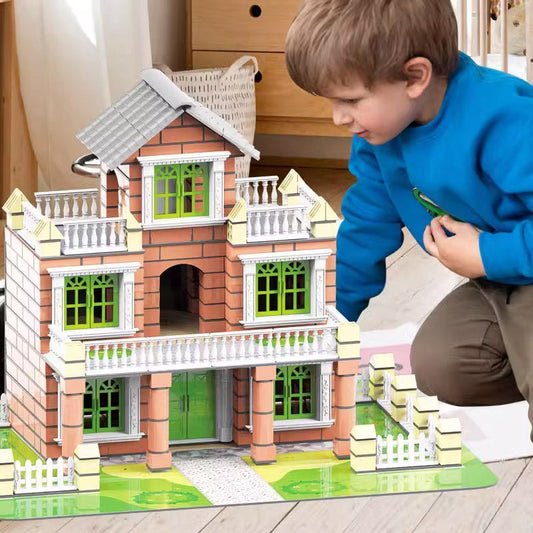 214 PCS Set di giocattoli da costruzione di simulazione fai da te per bambini