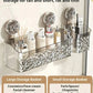 🛁✨Scaffale a ventosa in stile lusso con motivo a ghiacciaio