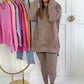 Set donna con cappuccio e pantaloni alla mod