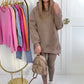 Set donna con cappuccio e pantaloni alla mod