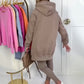Set donna con cappuccio e pantaloni alla mod