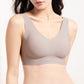 Reggiseno di sostegno senza cuciture a spalline larghe altamente elasticizzat