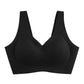 Reggiseno di sostegno senza cuciture a spalline larghe altamente elasticizzat