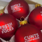 Set di 12 pezzi di divertenti ornamenti per l'albero di Natal