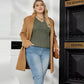 Maglione donna con scollo a V e manica lunga a tinta unita