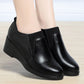 Scarpe con zeppa elastica da donna in ecopell
