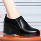 Scarpe con zeppa elastica da donna in ecopell