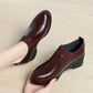 Scarpe con zeppa elastica da donna in ecopell