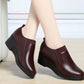 Scarpe con zeppa elastica da donna in ecopell