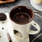 Tazza per fonduta di cioccolato in ceramic