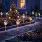 Luci di picchetto da giardino a bagliore cald