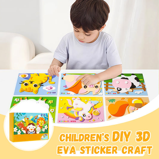 Bricolage 3D per bambini con adesivi in EVA