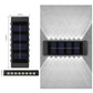 Lampada da parete a energia solare su e giù