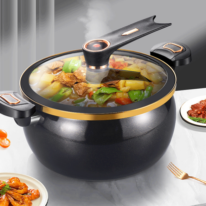 Pentola per zuppa smaltata a micropressione di grande capacità