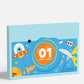 Kit completo fai da te per realizzare colorate opere d'arte in carta 3