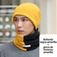 Cappello invernale con fodera calda e sciarpa per il coll