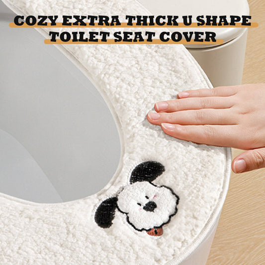 Coprisedile WC extra spesso e confortevole a forma di U