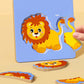 Puzzle con animali e frutta per bambini