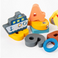 Puzzle educativo in legno con numeri per bambin
