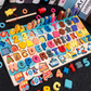 Puzzle educativo in legno con numeri per bambin