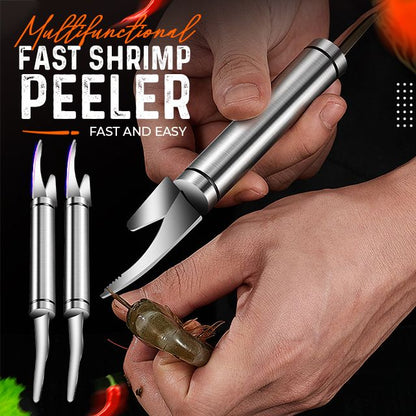 🍤 ACQUISTA 2, RICEVI 1 GRATIS ! 🔪 Pelatore di Gamberi Veloce Multifunzionale – Sgusciatura Senza Sforzo, Impugnatura Salda & Lavabile in Lavastoviglie ⚡