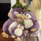 Adorabile pinguino melanzana peluche ultra morbid