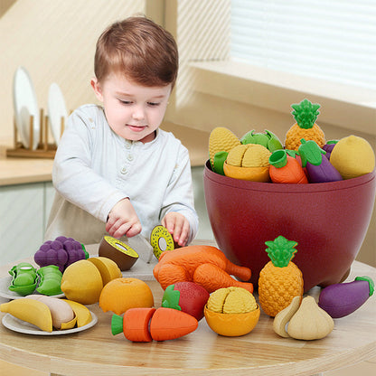 Set di alimenti giocattolo da tagliare per bambini