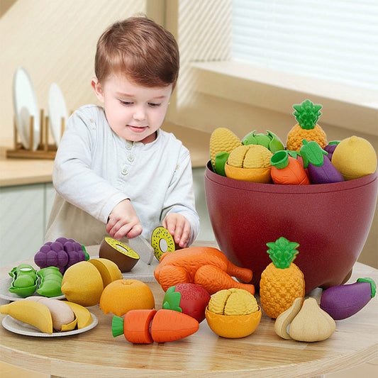 Set di alimenti giocattolo da tagliare per bambini