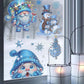 🎄Offerta speciale natalizia: 50% di sconto🎄 Set di 9 adesivi scintillanti per finestre a tema natalizio