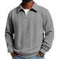🔥Offerta nuovi arrivi - Maglione casual da uomo con mezza zip e lavorazione a trecce